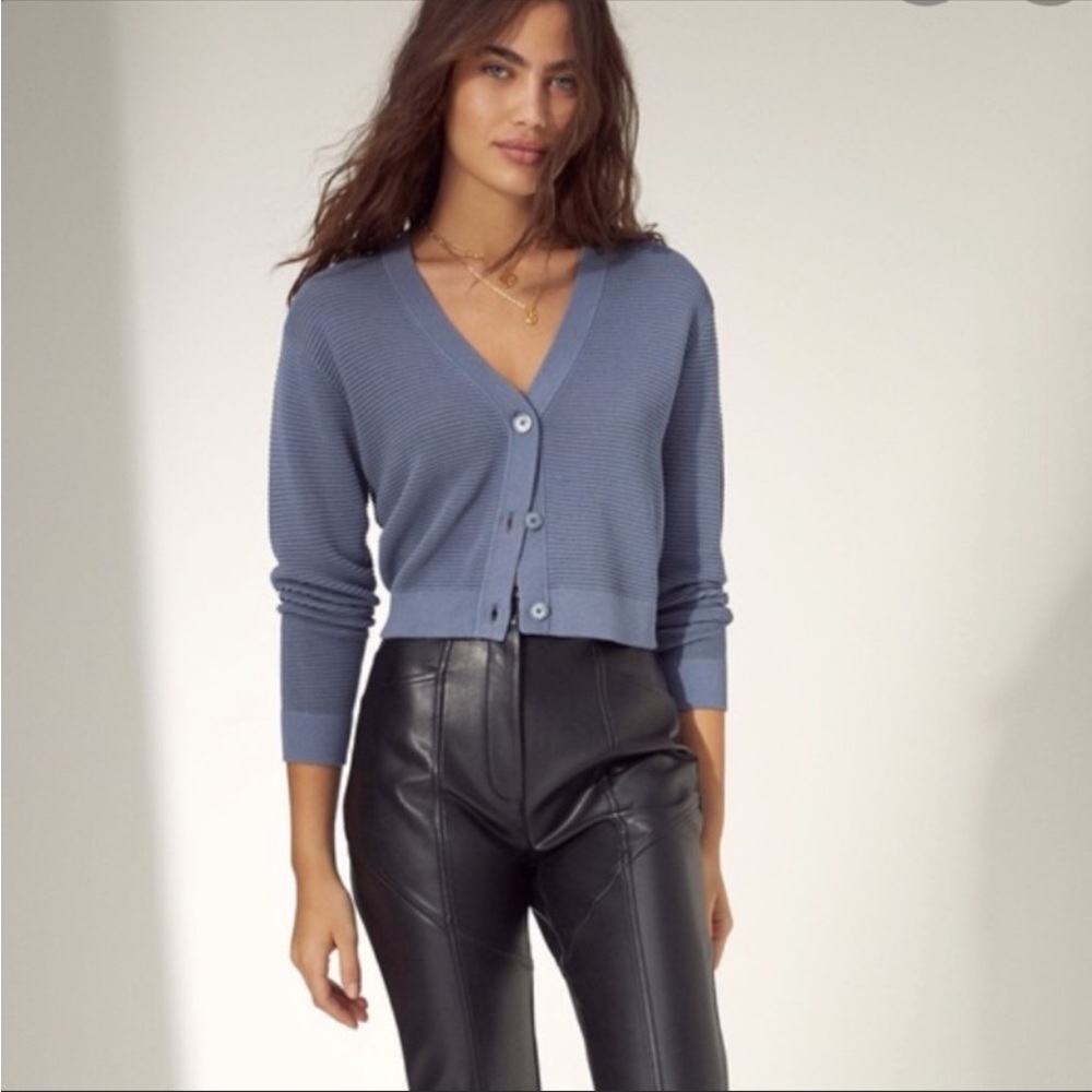 Wilfred Light Cropped Cardigan NWOT